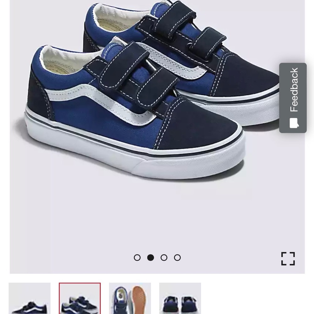 KIDS OLD SKOOL V SHOE - VANS Blue Suede